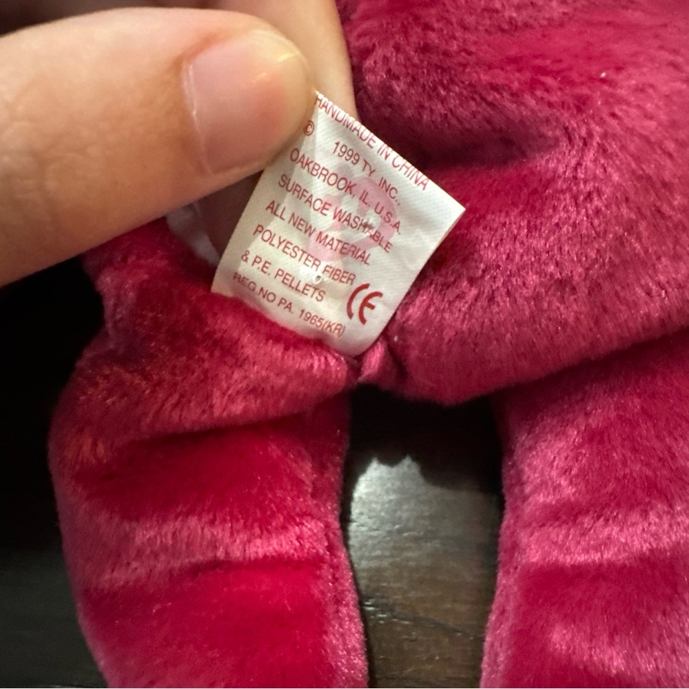 TY Beanie Baby - Valentina The Bear - Stuffed Animal Toy - Picture 4 of 7